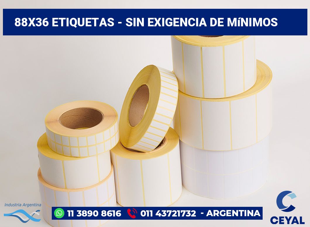 88×36 Etiquetas