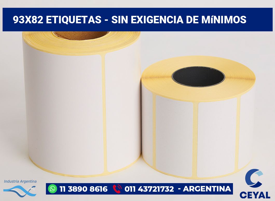 93x82 Etiquetas