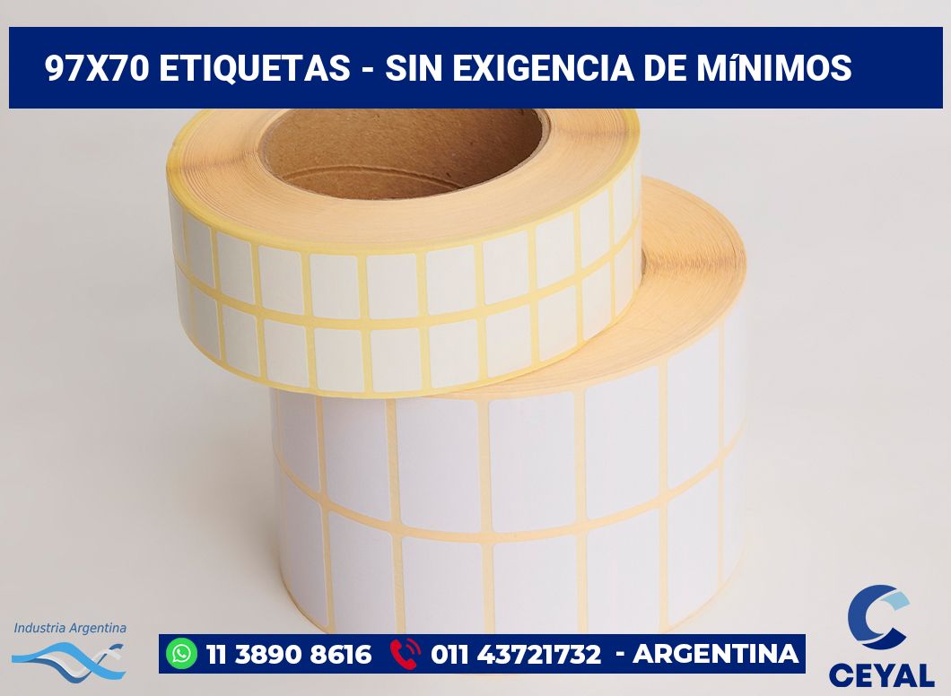 97×70 Etiquetas