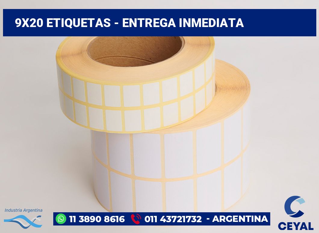 9x20 Etiquetas