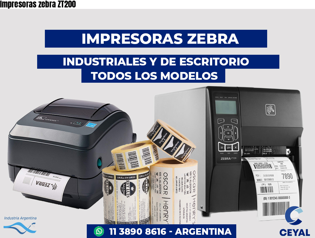 Impresoras zebra ZT200