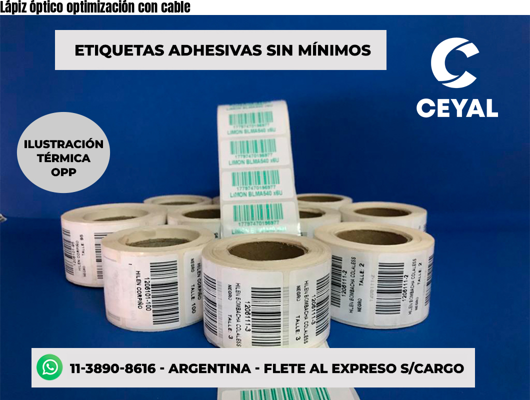 Lápiz óptico optimización con cable