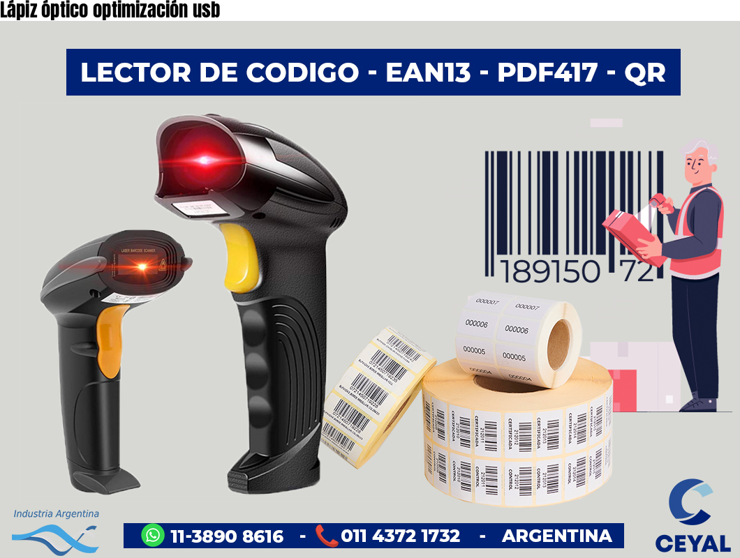 Lápiz óptico optimización usb