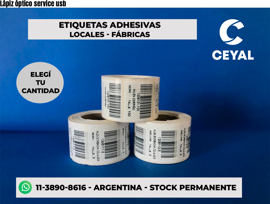 Lápiz óptico service usb