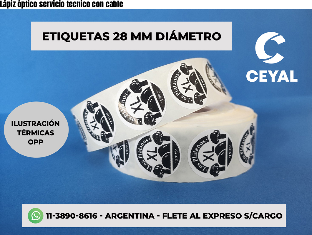 Lápiz óptico servicio tecnico con cable