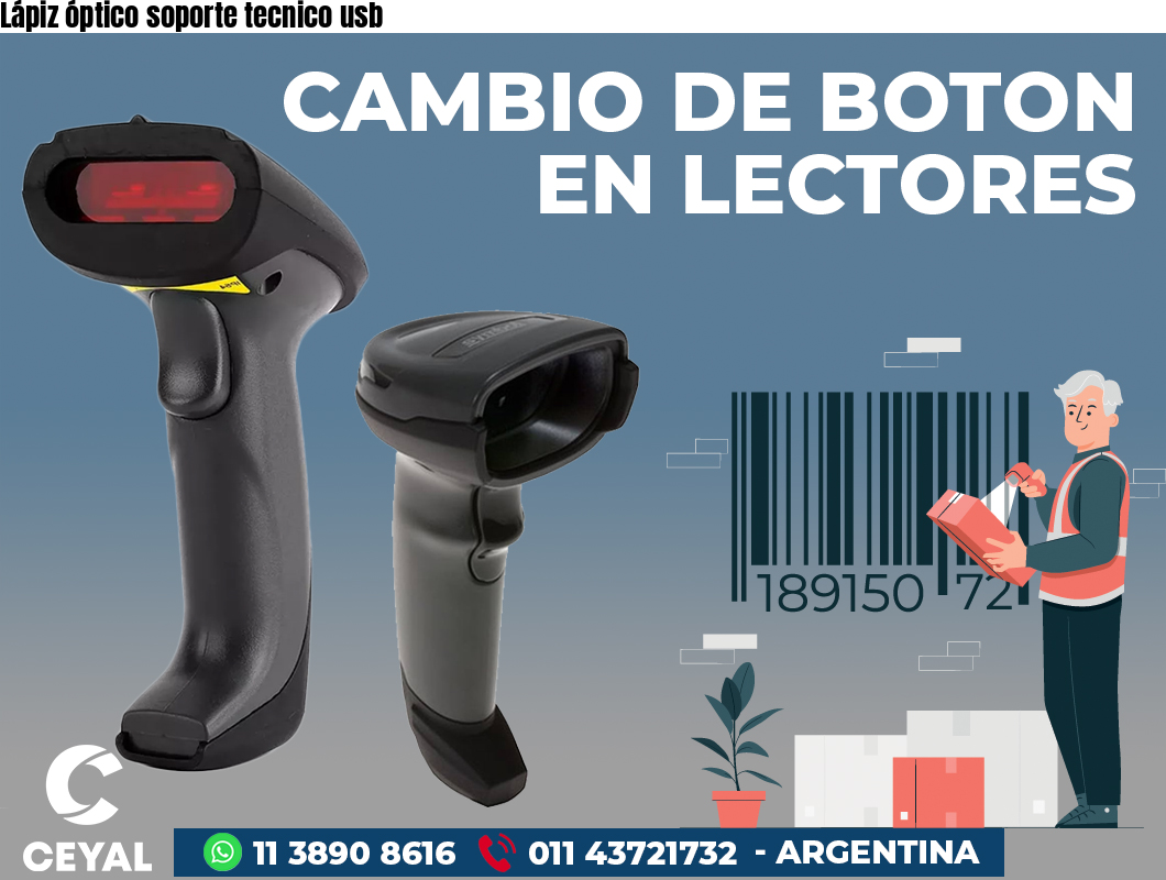 Lápiz óptico soporte tecnico usb