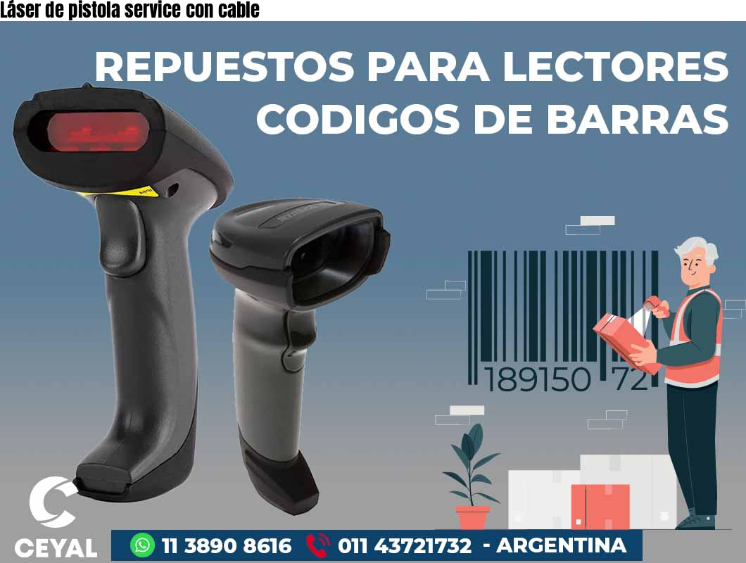 Láser de pistola service con cable