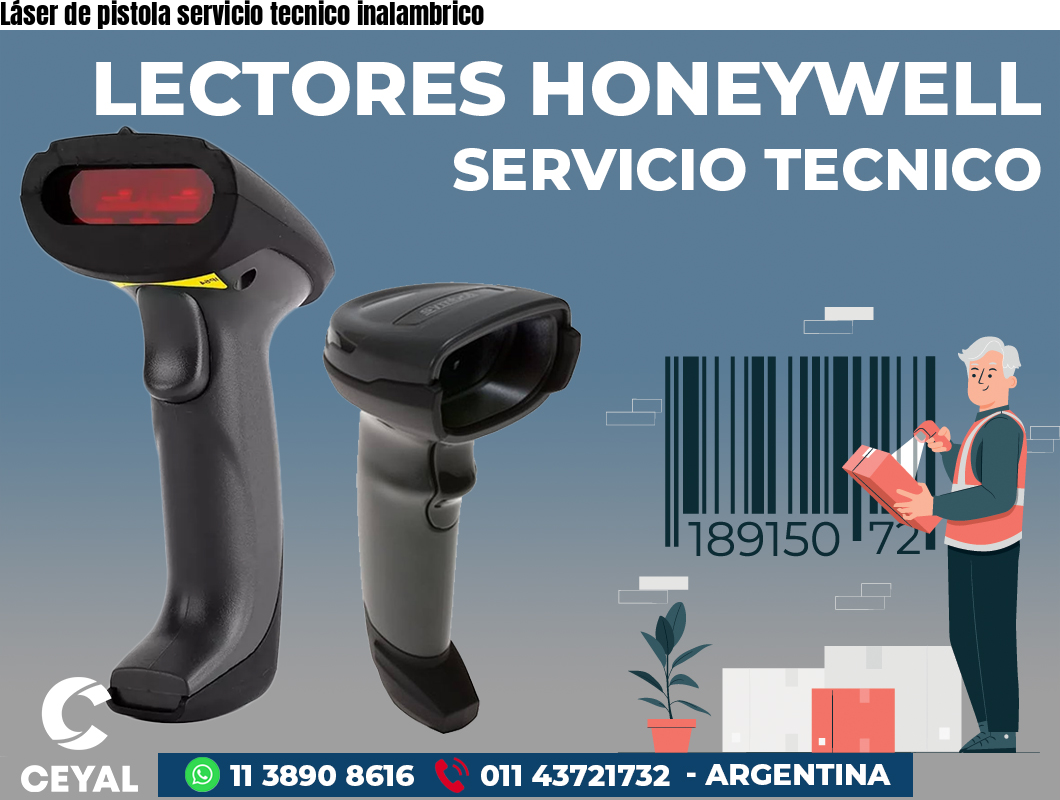 Láser de pistola servicio tecnico inalambrico
