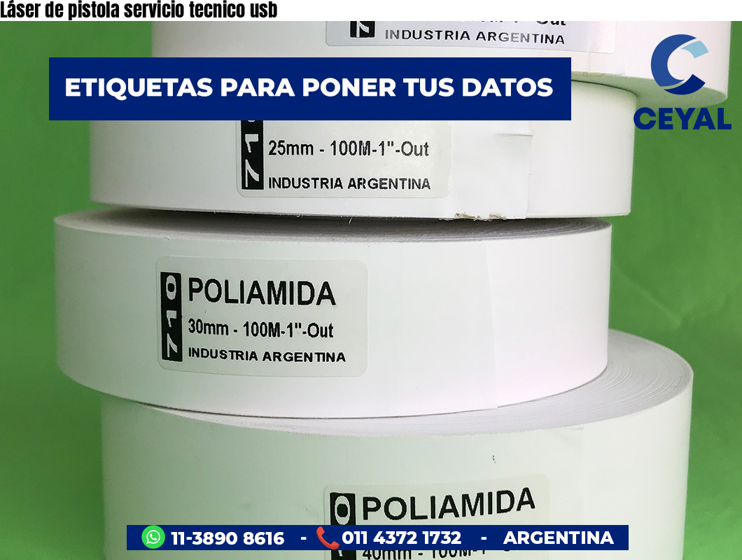 Láser de pistola servicio tecnico usb
