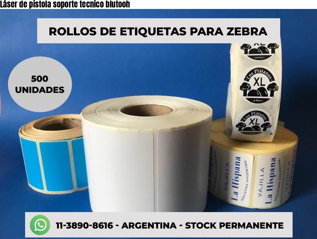 Láser de pistola soporte tecnico blutooh