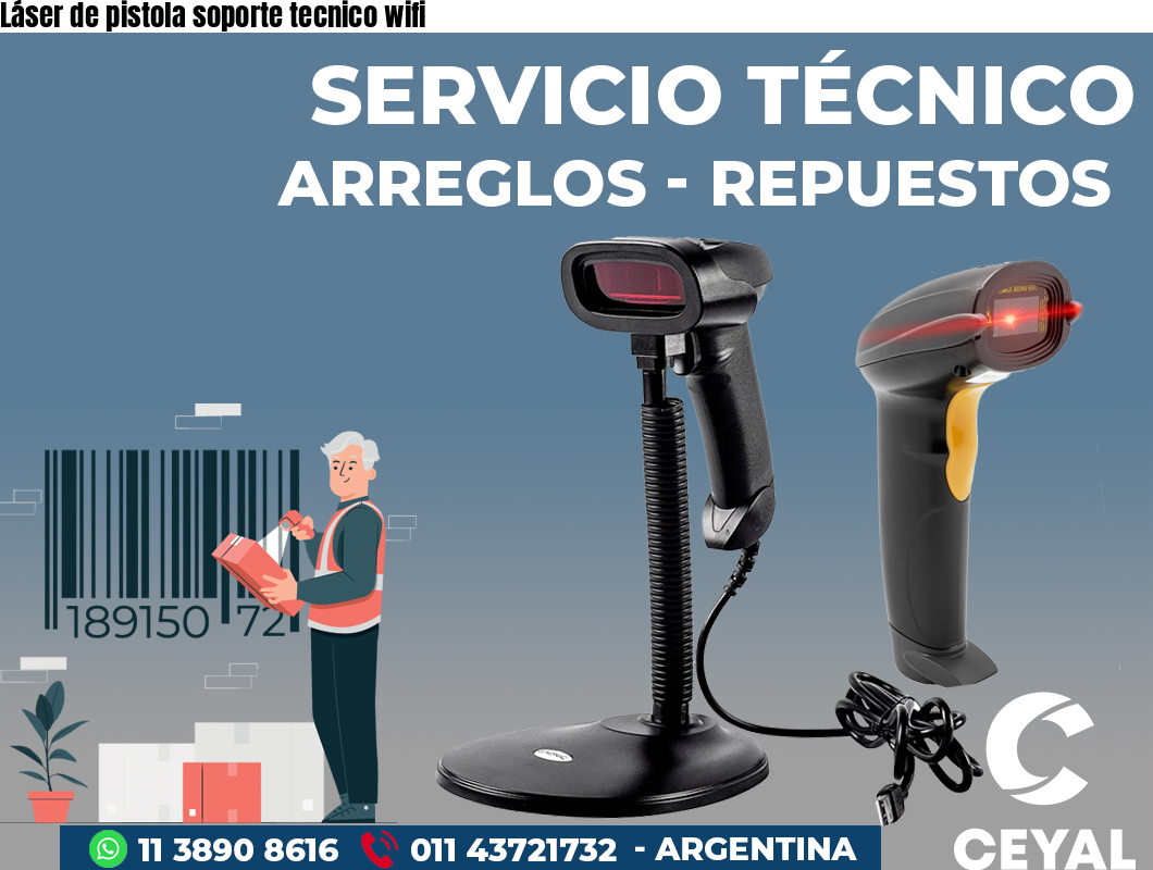 Láser de pistola soporte tecnico wifi