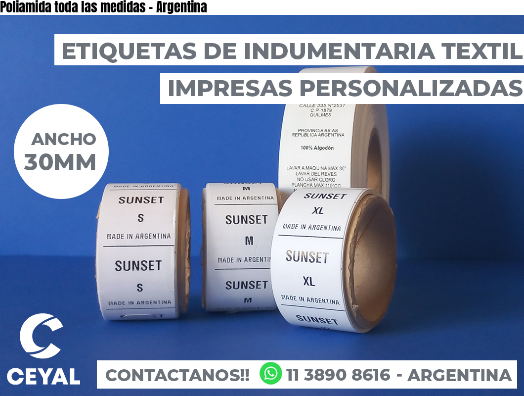 Poliamida toda las medidas - Argentina
