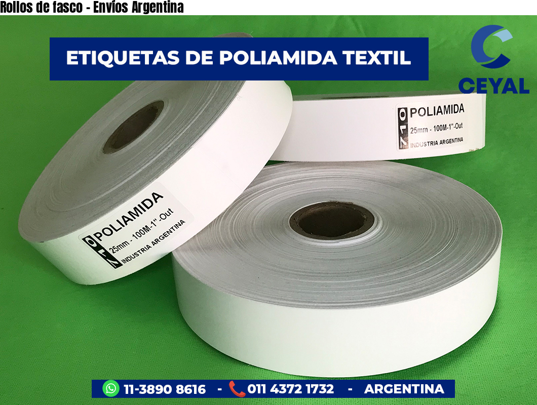Rollos de fasco - Envíos Argentina