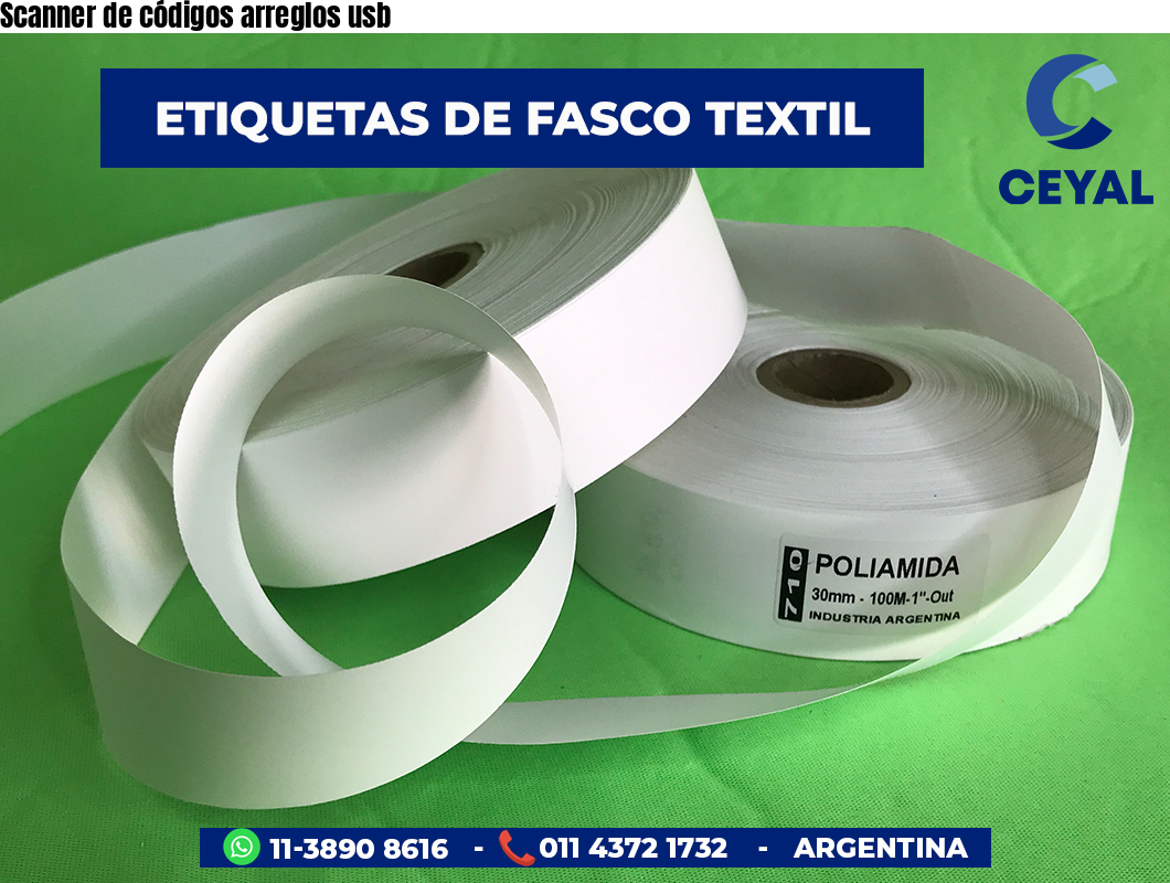 Scanner de códigos arreglos usb