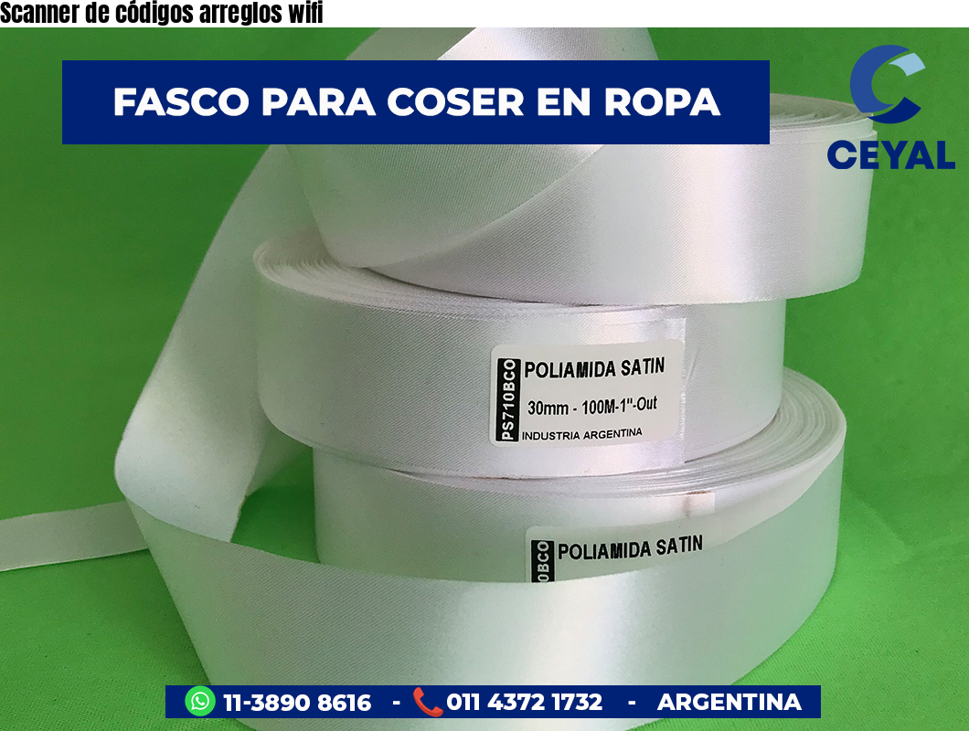 Scanner de códigos arreglos wifi