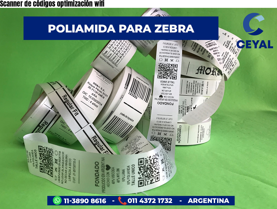 Scanner de códigos optimización wifi