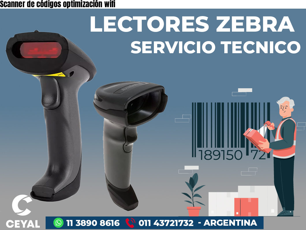 Scanner de códigos optimización wifi