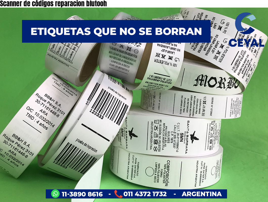 Scanner de códigos reparacion blutooh