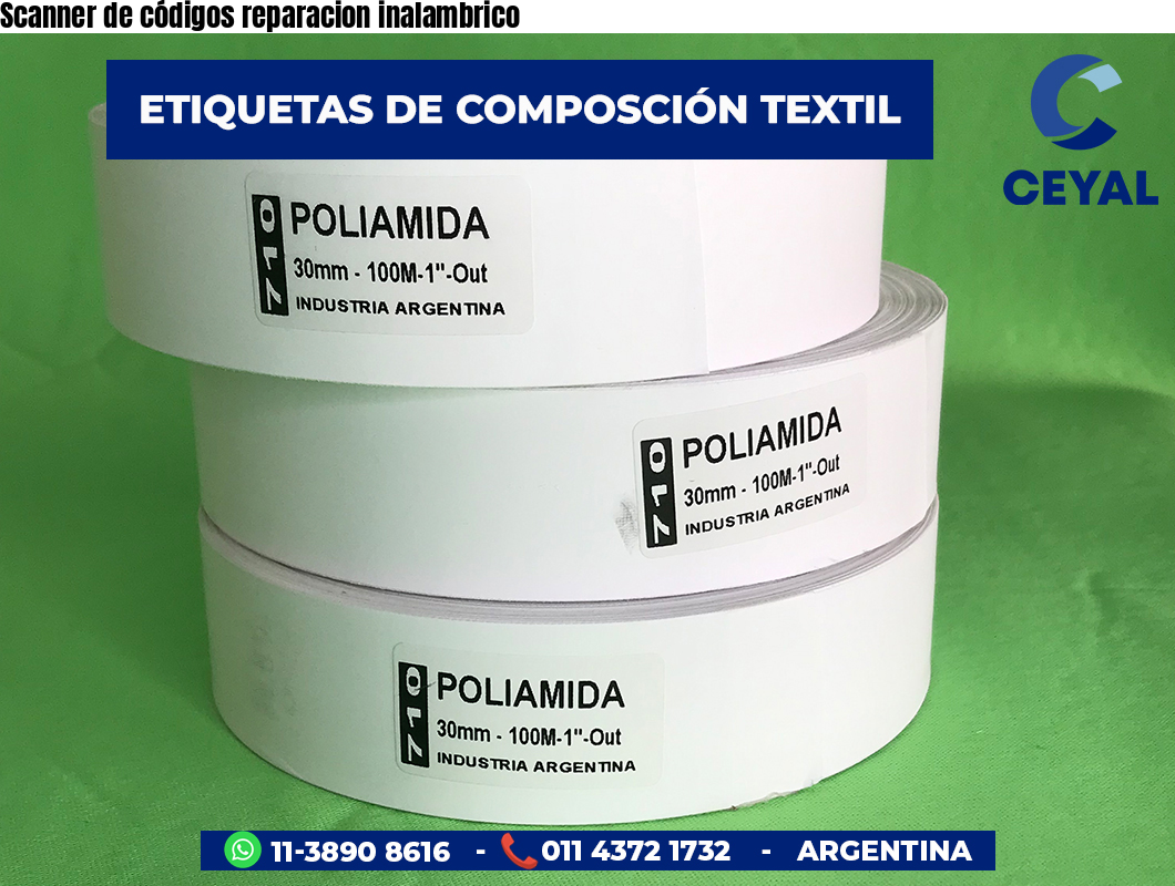 Scanner de códigos reparacion inalambrico