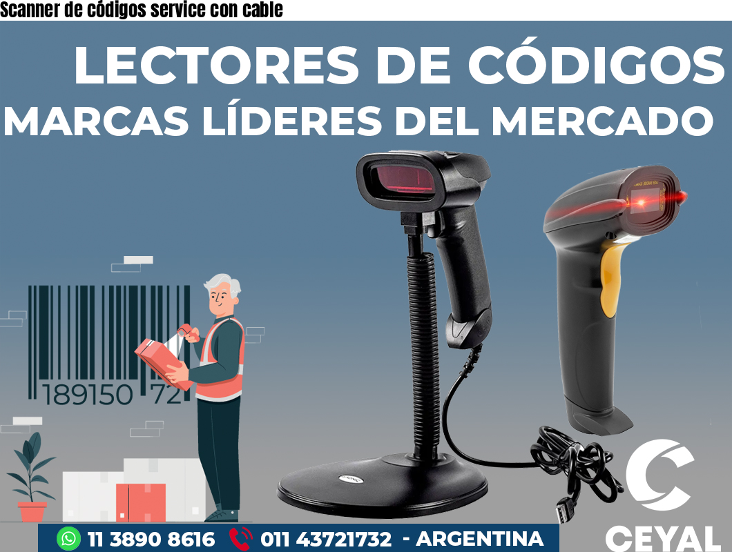 Scanner de códigos service con cable