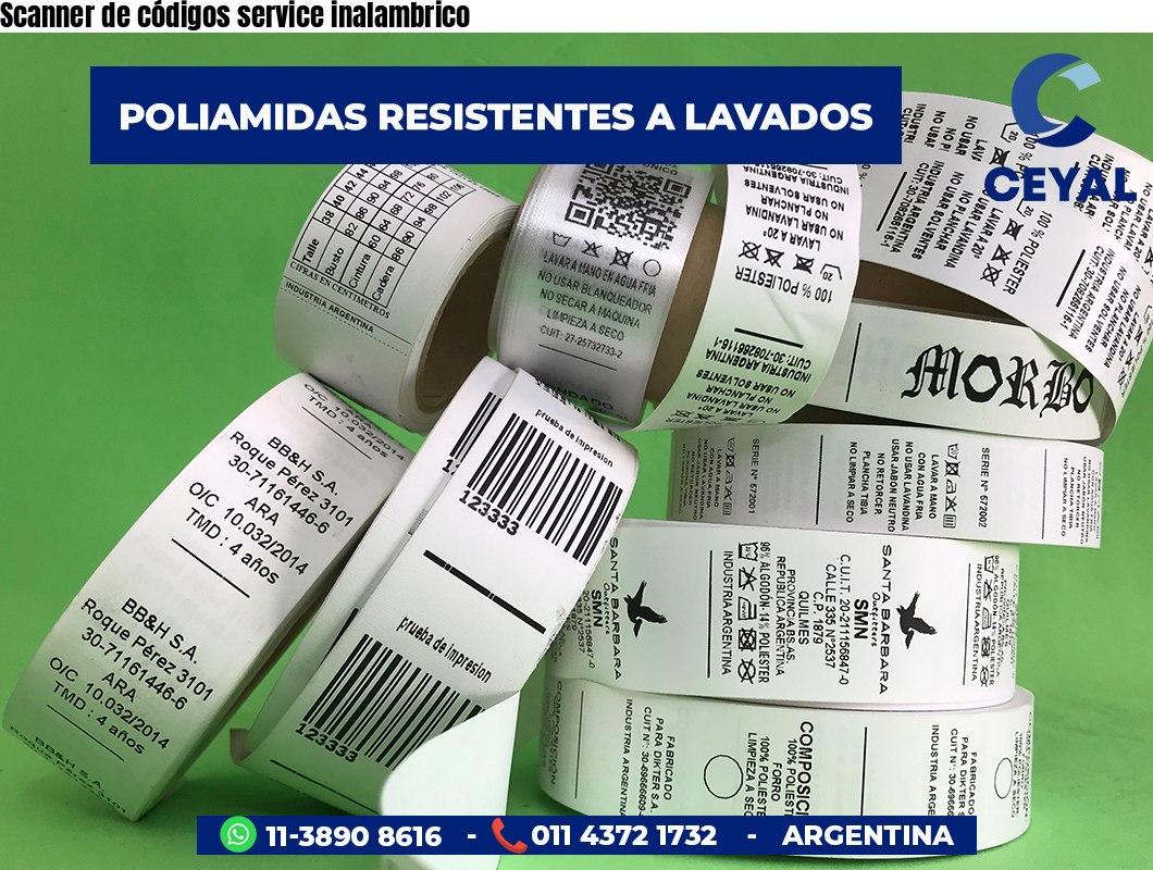 Scanner de códigos service inalambrico