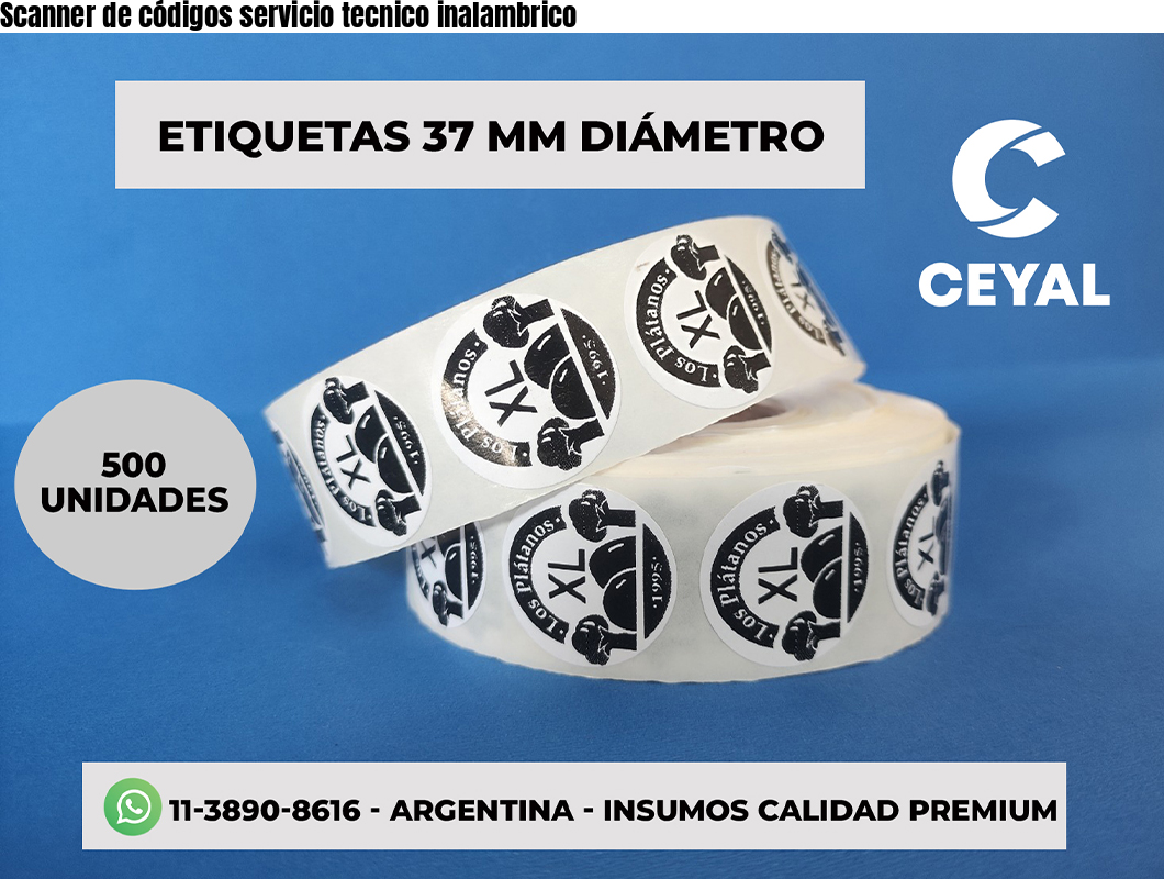 Scanner de códigos servicio tecnico inalambrico
