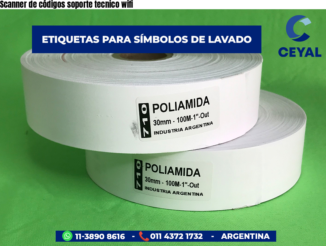 Scanner de códigos soporte tecnico wifi