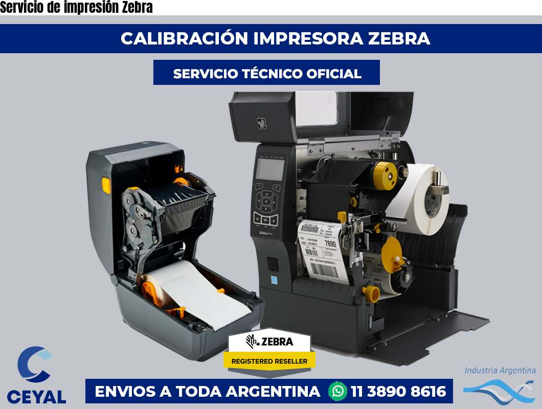 Servicio de impresión Zebra