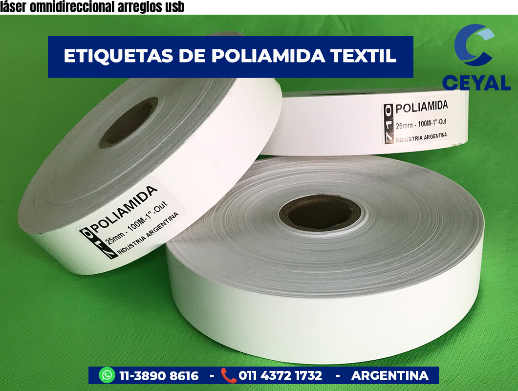 láser omnidireccional arreglos usb