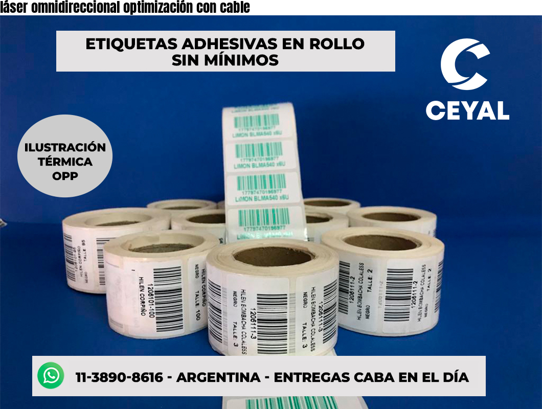 láser omnidireccional optimización con cable
