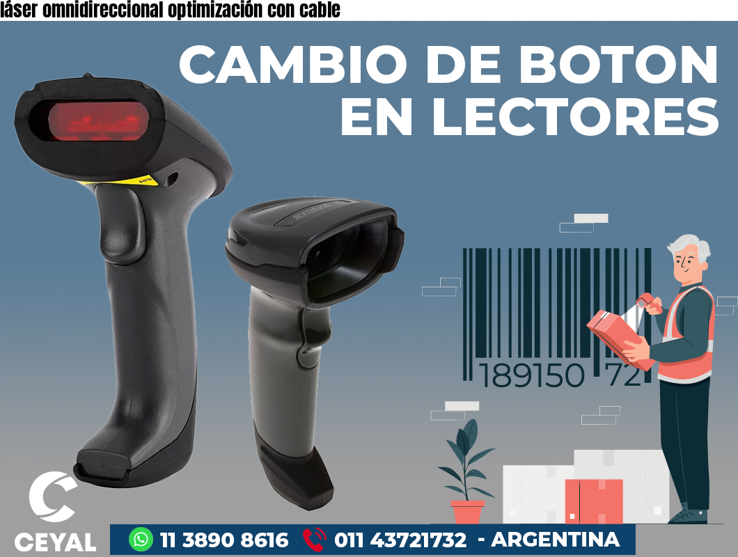 láser omnidireccional optimización con cable