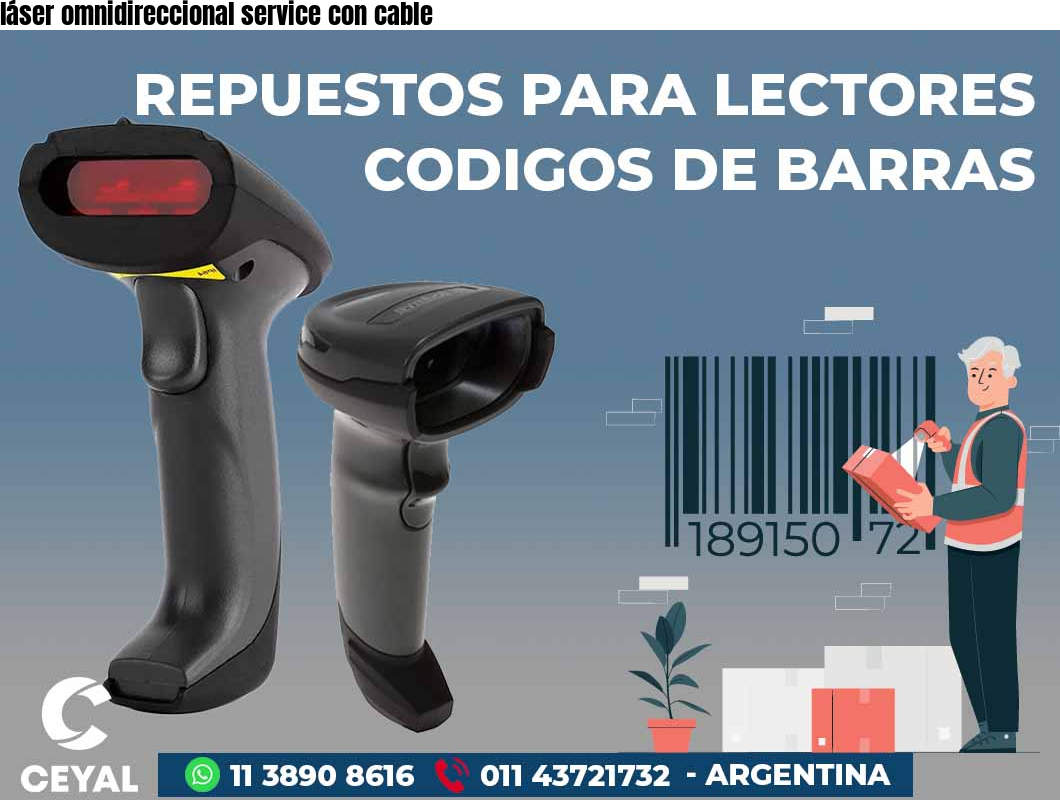 láser omnidireccional service con cable