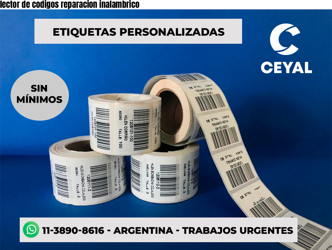 lector de codigos reparacion inalambrico