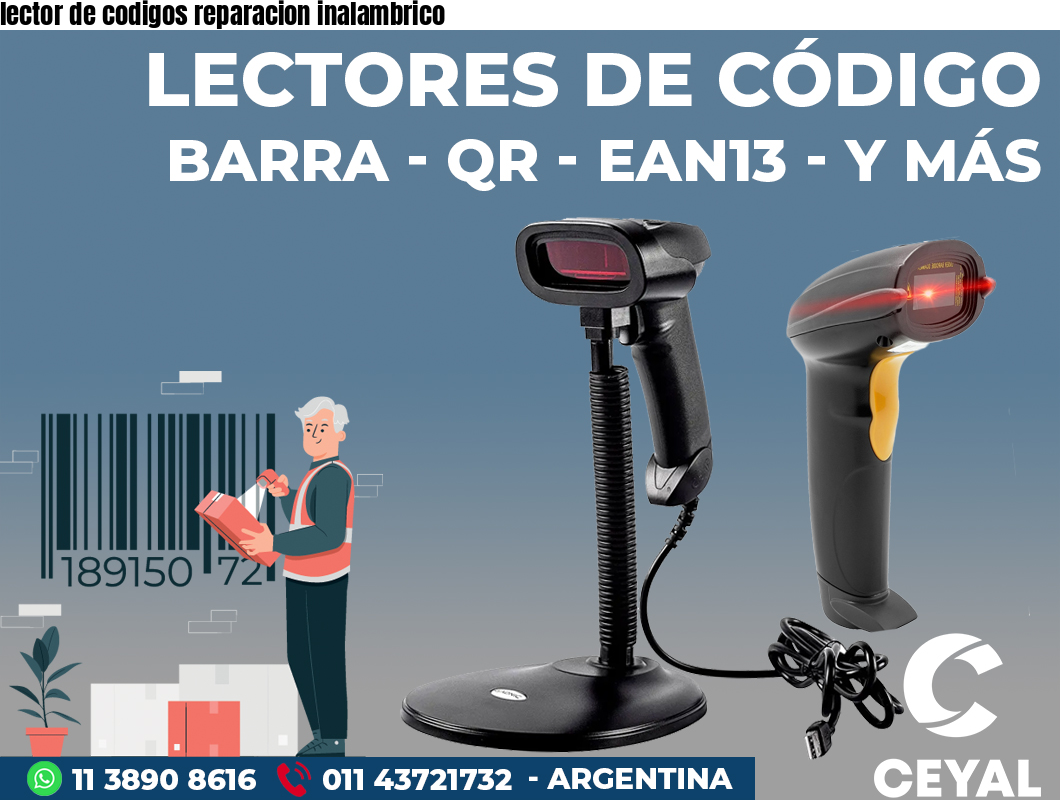 lector de codigos reparacion inalambrico