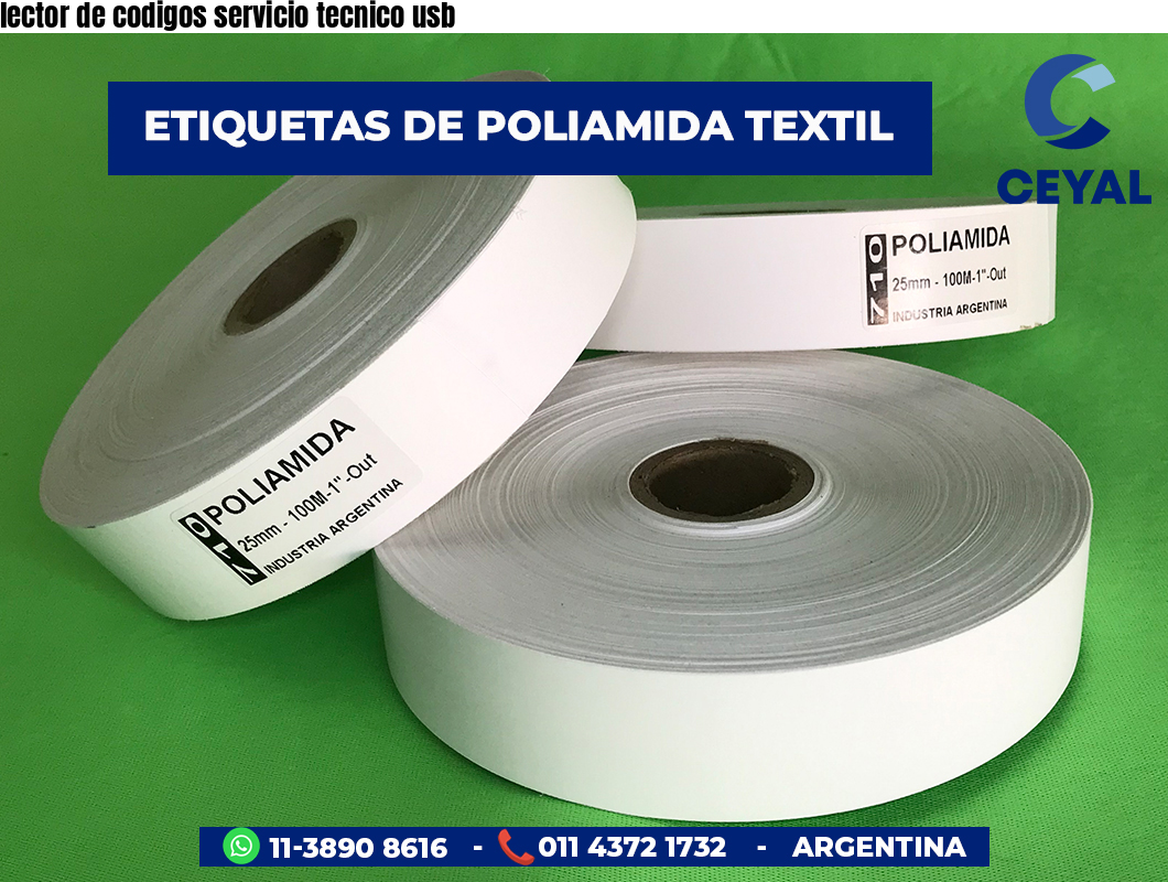 lector de codigos servicio tecnico usb