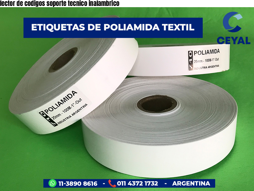 lector de codigos soporte tecnico inalambrico