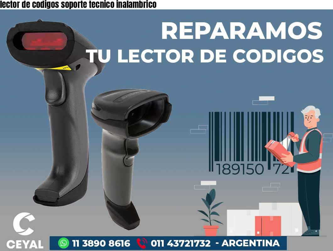 lector de codigos soporte tecnico inalambrico
