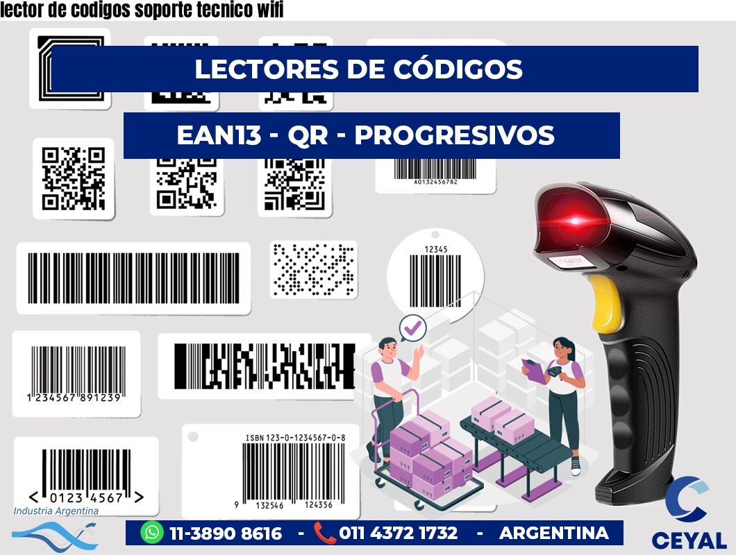 lector de codigos soporte tecnico wifi