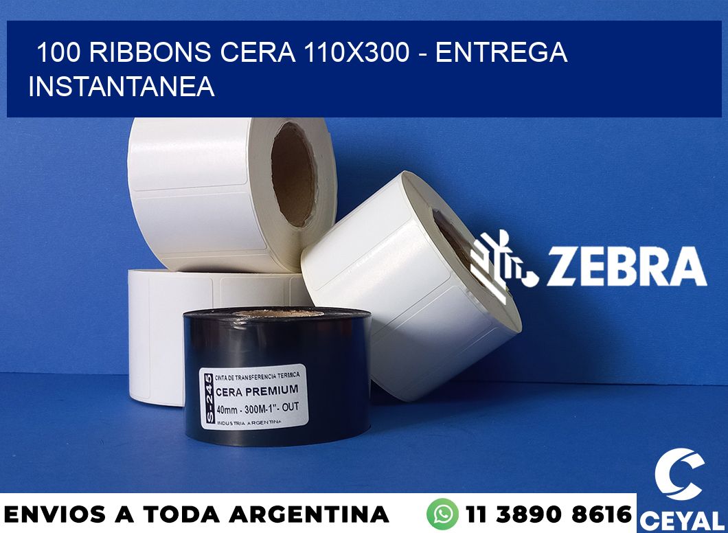 100 Ribbons cera 110x300 - entrega instantanea