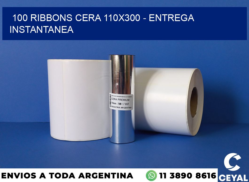 100 Ribbons cera 110×300 – entrega instantanea