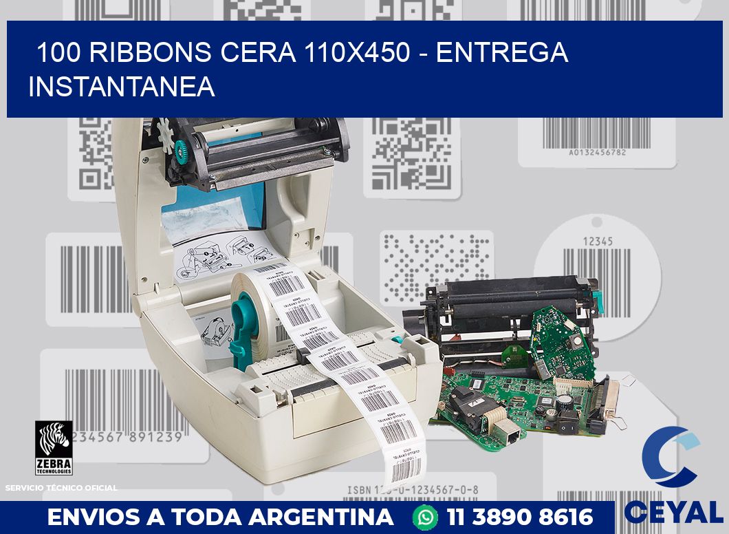 100 Ribbons cera 110x450 - entrega instantanea