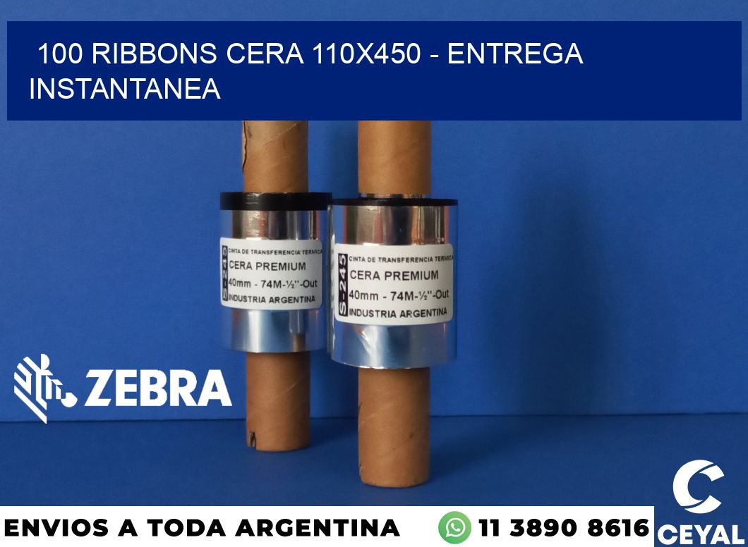 100 Ribbons cera 110x450 - entrega instantanea