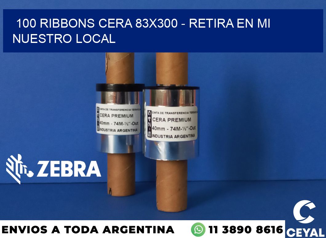 100 Ribbons cera 83x300 - retira en mi nuestro local