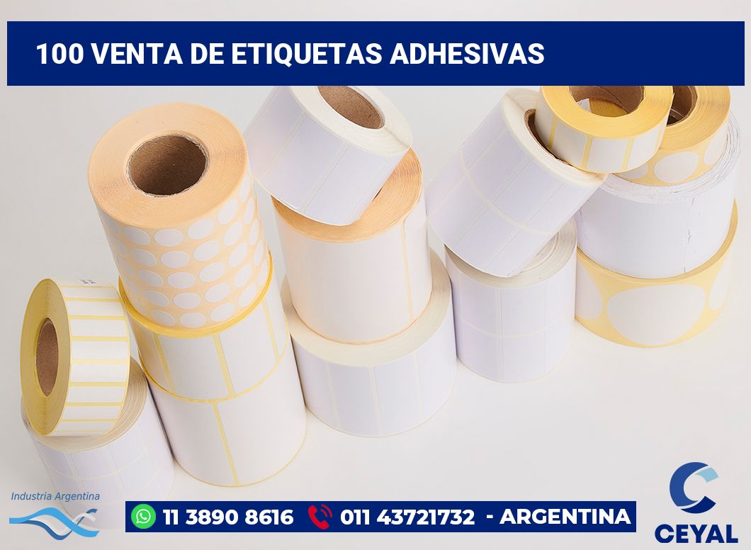 100 Venta de etiquetas adhesivas