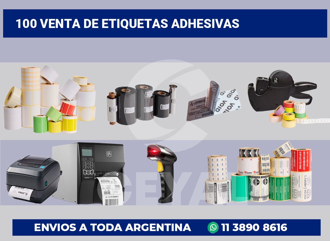 100 Venta de etiquetas adhesivas