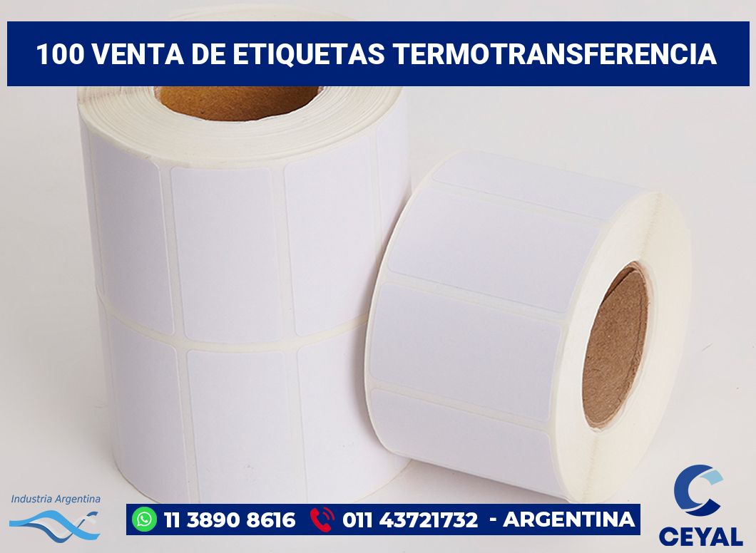 100 Venta de etiquetas termotransferencia