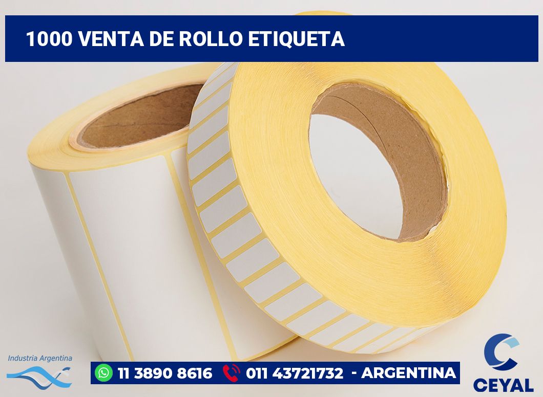 1000 Venta de rollo etiqueta