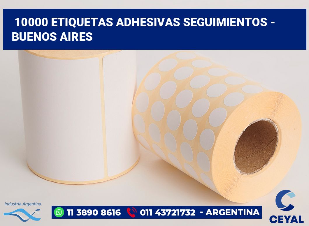 10000 Etiquetas adhesivas seguimientos - buenos aires