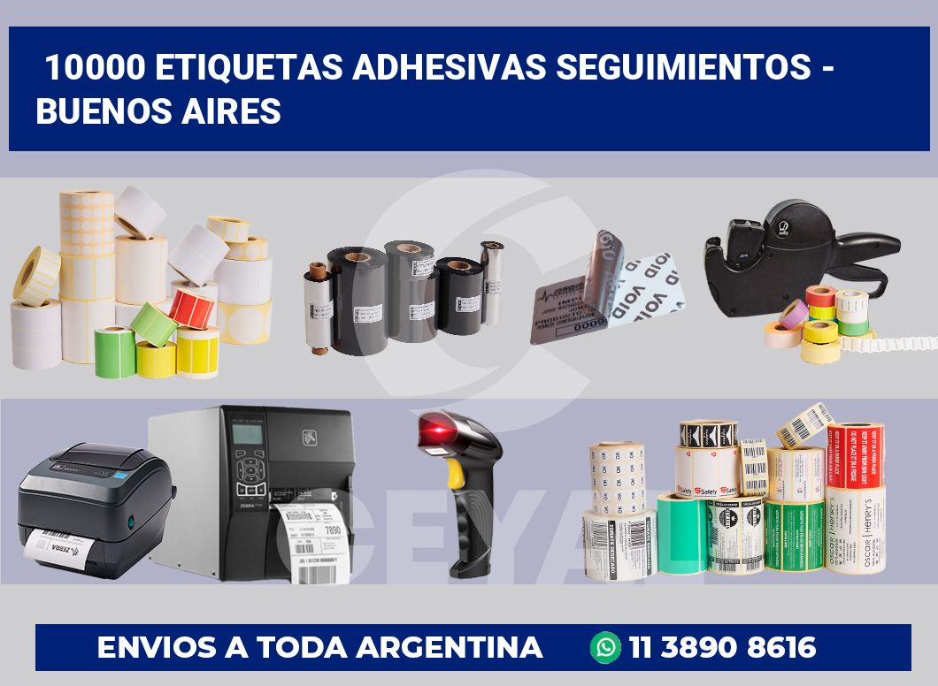 10000 Etiquetas adhesivas seguimientos - buenos aires