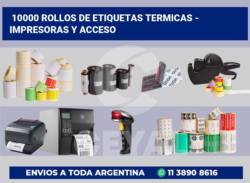 10000 Rollos de etiquetas termicas – impresoras y acceso
